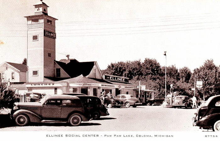 Ellinee Amusement Center - 1943 Postcard (newer photo)